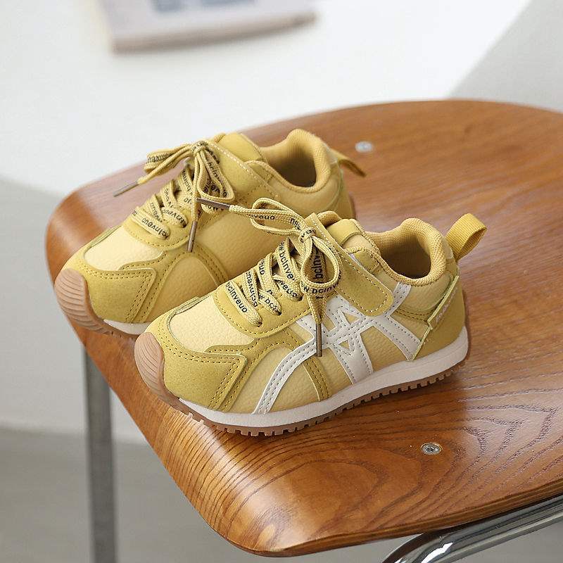 Children's Forrest Gump Shoes 2025 Leather New Spring and Autumn Sports Shoes Boys Versatile Casual Shoes 1-7 Years Old Female Toddler