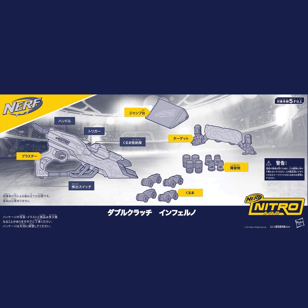 Hasbro Nerf Nitro Double Clutch Inferno E0858 Authentisch (HASBRO)