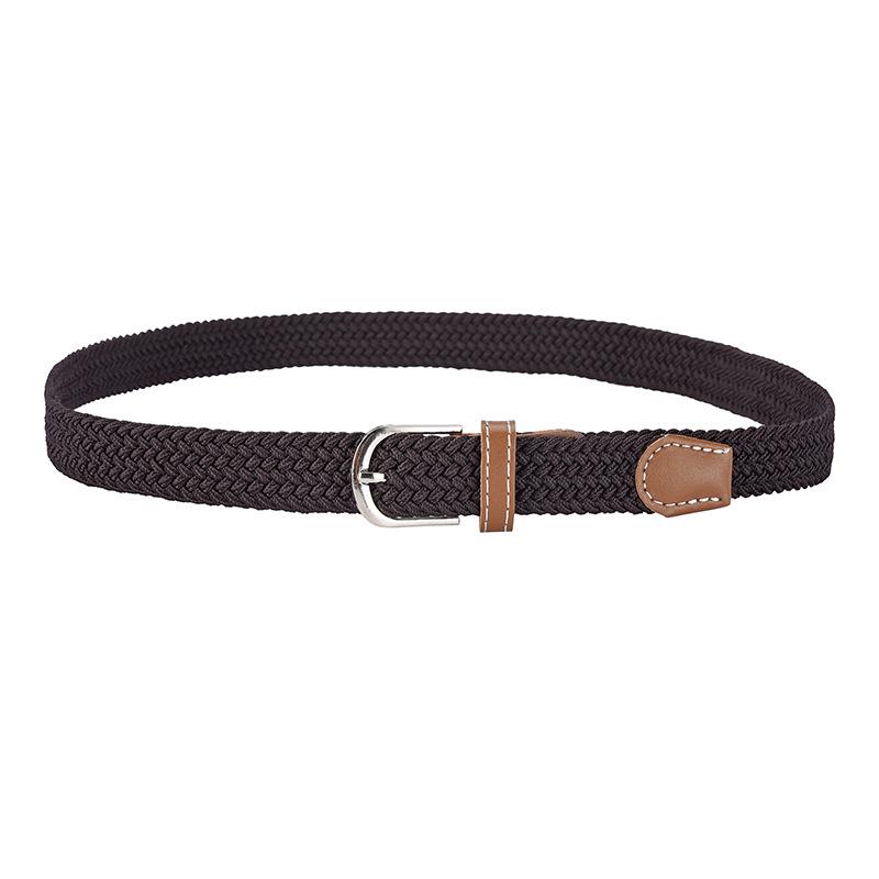 Women's Elastic Canvas Braided Belt - Versatile, Punch-Free, Decorative Student Belt for Jeans