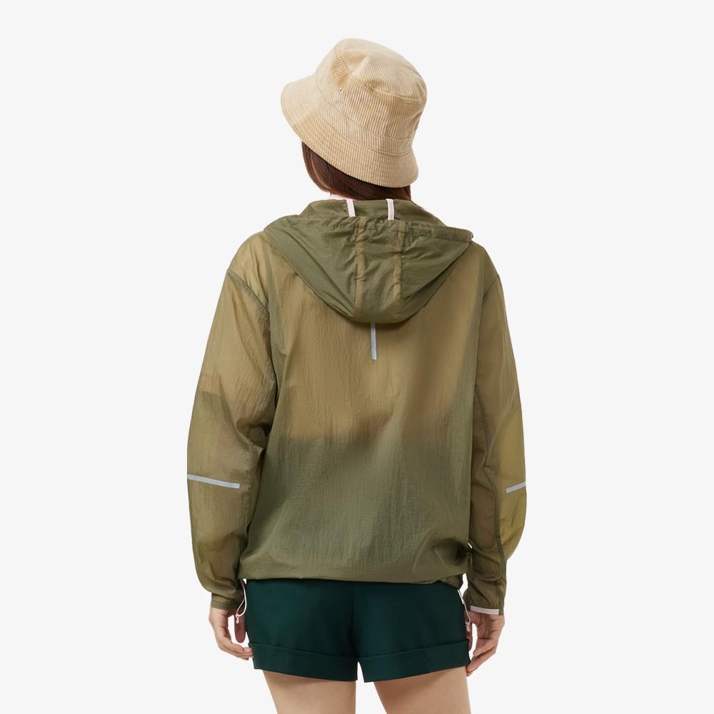 [Lacoste] Women's Relaxed Fit Packable Ripstop Jumper BF8420-55NE9F