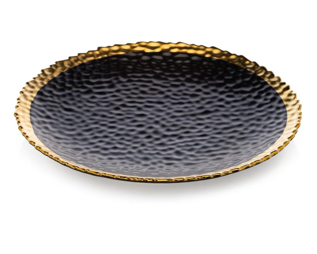 Komplet 8 Talerzy Kati Black Gold