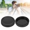 2 Pcs Black Universal DSLR Camera Lens Cover Rear Cap for Nikon Z6 Z7 and Z Mount Cameras