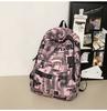 School Bag Men's Fashion Trend Middle School Students Junior High School Students High School Students Large Capacity Canvas Girls Backpack Backpack