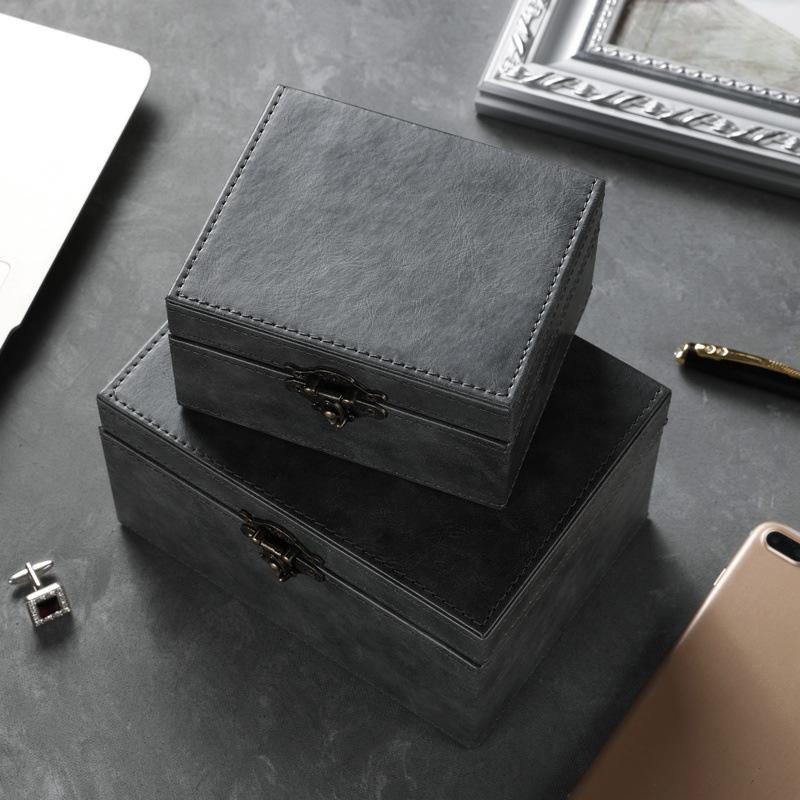 Faraday Box RFID Signal Blocking Case Crazy Horse Leather Anti-Theft Shielding for Car Keys Bank Cards Smartphone