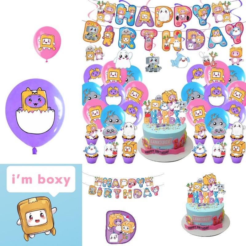 Lankybox Birthday Party Supplies Cartoon Party Decorations For Unforgettable Celebrations!