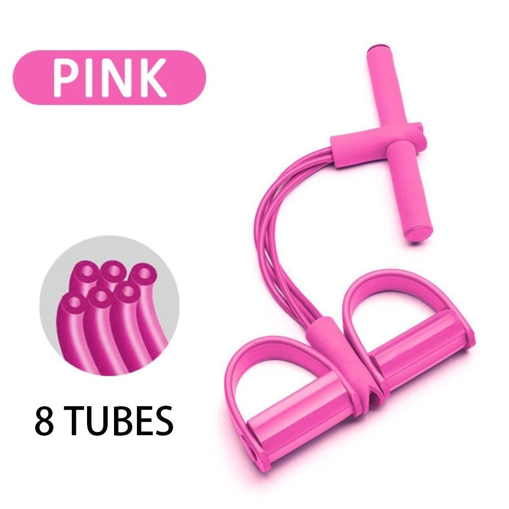 Tension Rope Belly Resistance Band 4-8 Tube Elastic Bands New Elastic Pedal
