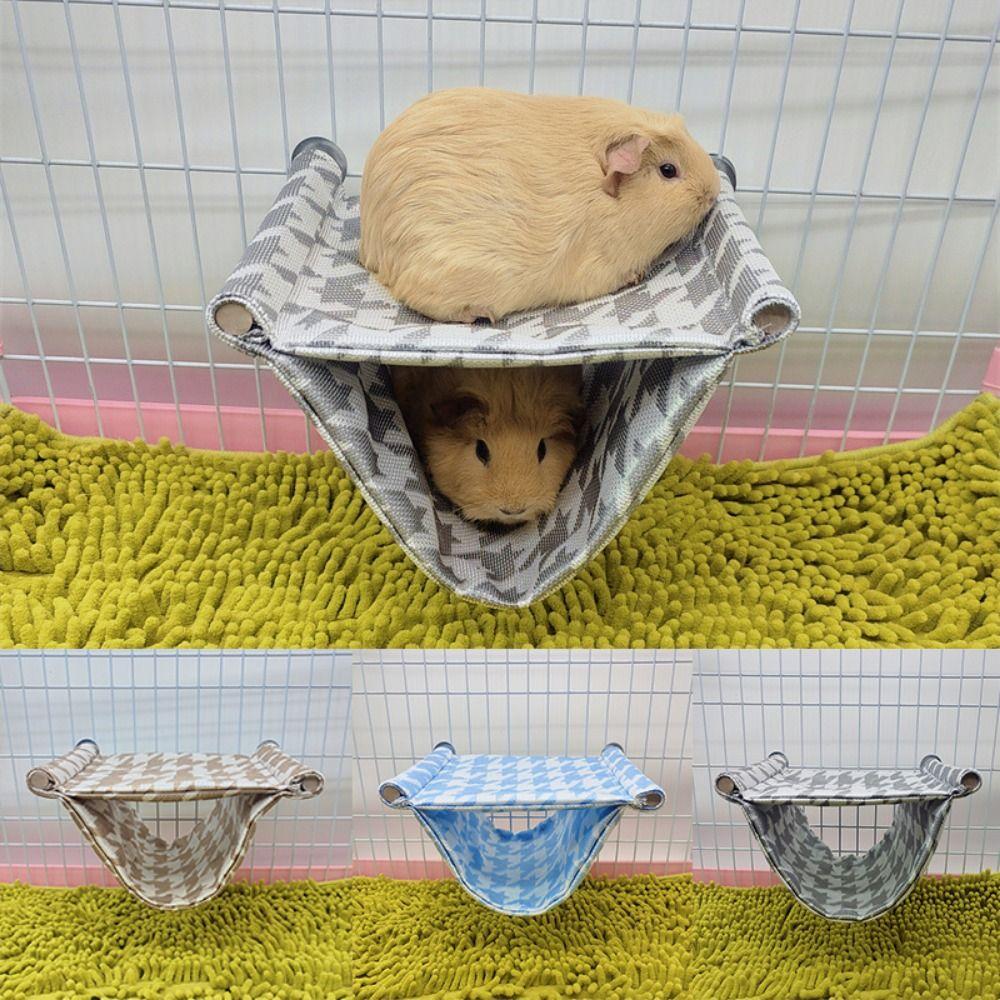 

Cooling Double Layer Hamster Hammock Summer Hamster Swing Toys Golden Bear