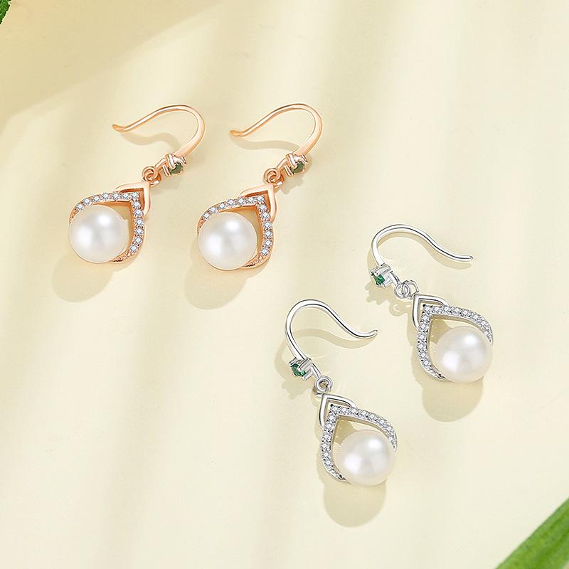 Tancise 925 Sterling Silver Zircon Earrings Drop Earrings For Women Wedding Party Gifts