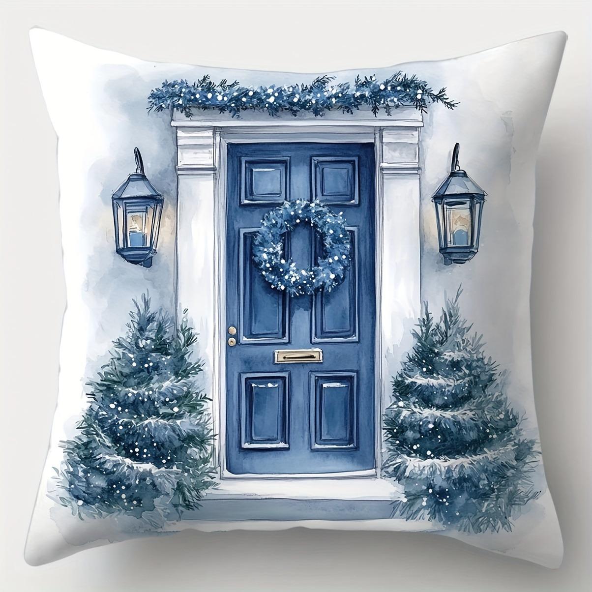 

Рождественское украшение наволочка камин Рождественская елка подарок наволочка диван подушка люкс комната украшение для дома подарок 40x40cm