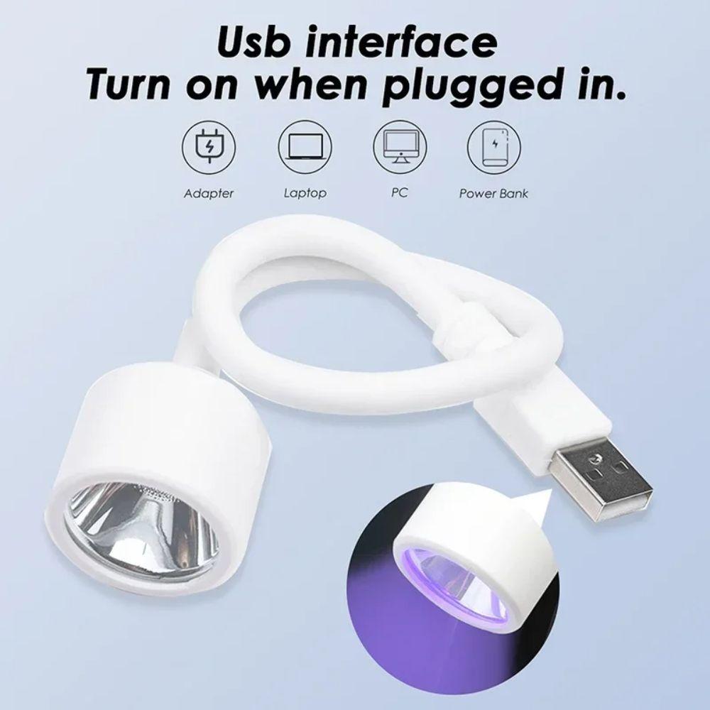 USB UV Curing Light Portable Mini UV Light Dryer Nails Art Tools Nail Dryer Light  Beauty Shop