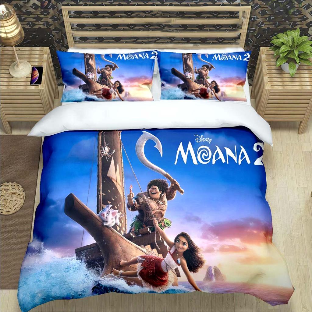 Fashion Print Moana Bedding Sets Bed Supplies Set Duvet Cover Bed Comforter Set Bedding Set child Birthday Gift