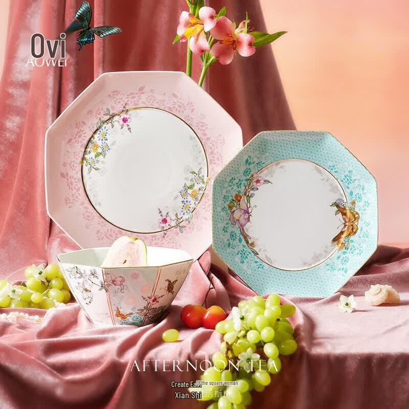 Owei Jingdezhen Style High Borosilicate Glass Bowl