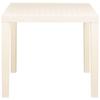 Outdoor Table White 79 X 65 X 72 Cm Plastic