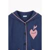 Benetton Heart Apple Point Hooded Cardigan Bakcf1611