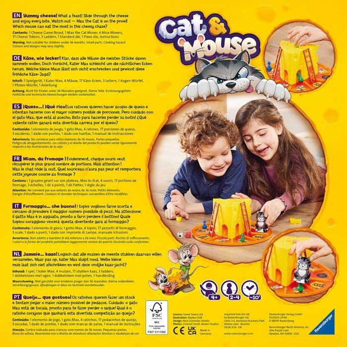 Jeux de société - RAVENSBURGER - 24558 - Chat et Souris - 2 à 4 Joueurs - À partir de 4 Ans