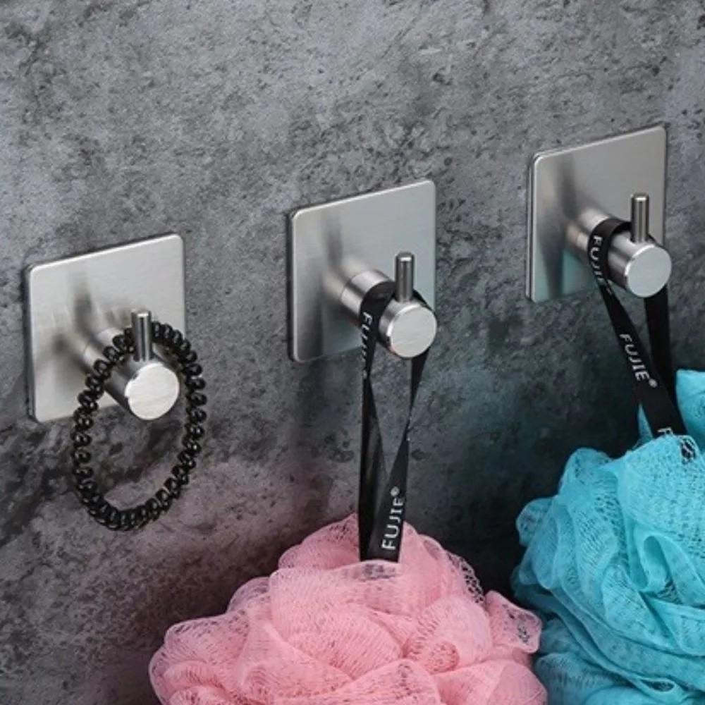 Stainless Steel Towel Ring Towel Rack Bathroom Towel Bar Pendant Set 304 Bathroom Paper Towel Rack Hook