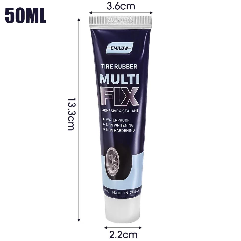

3x Tire Repair Glue Strong Rubber Wear-resistant Non-corrosive Adhesive Tire Sealing Bonding Glue Car Tire Repair Sealant 50ml