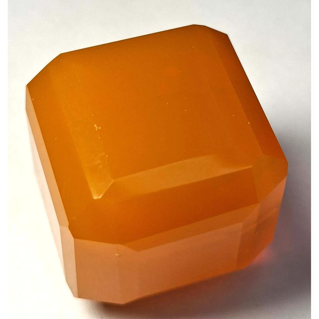 Cube Cut Natural Welo Opal Orange 121-123 Ct Fabulous Certified Loose Gemstone
