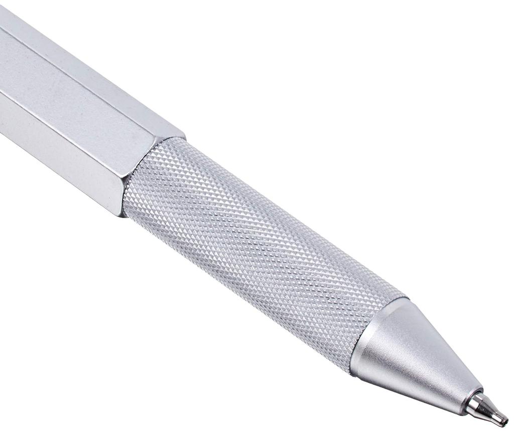 ROTRING 600 Penna Argentata a Twist 2121117 Importata 3-in-1 (Prodotto genuino)