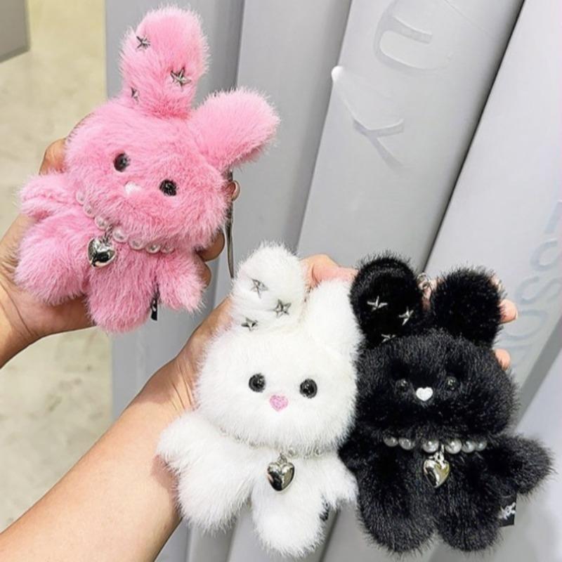 Cool Sweet Star Rabbit Plush Keychain Korean Style Doll Charm Cute Cute Kawaii Creative Gift For Girls Kids Birthday Present