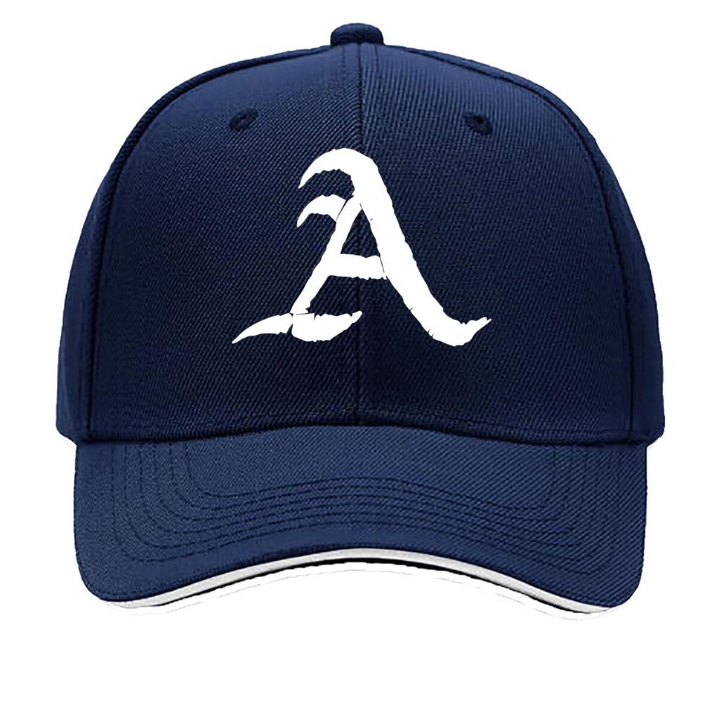 Adjustable Snapback Baseball Cap with Stylish Letter A  Vintage Black Curved Brim for  Ideal Fo Sandwich Baseball Cap