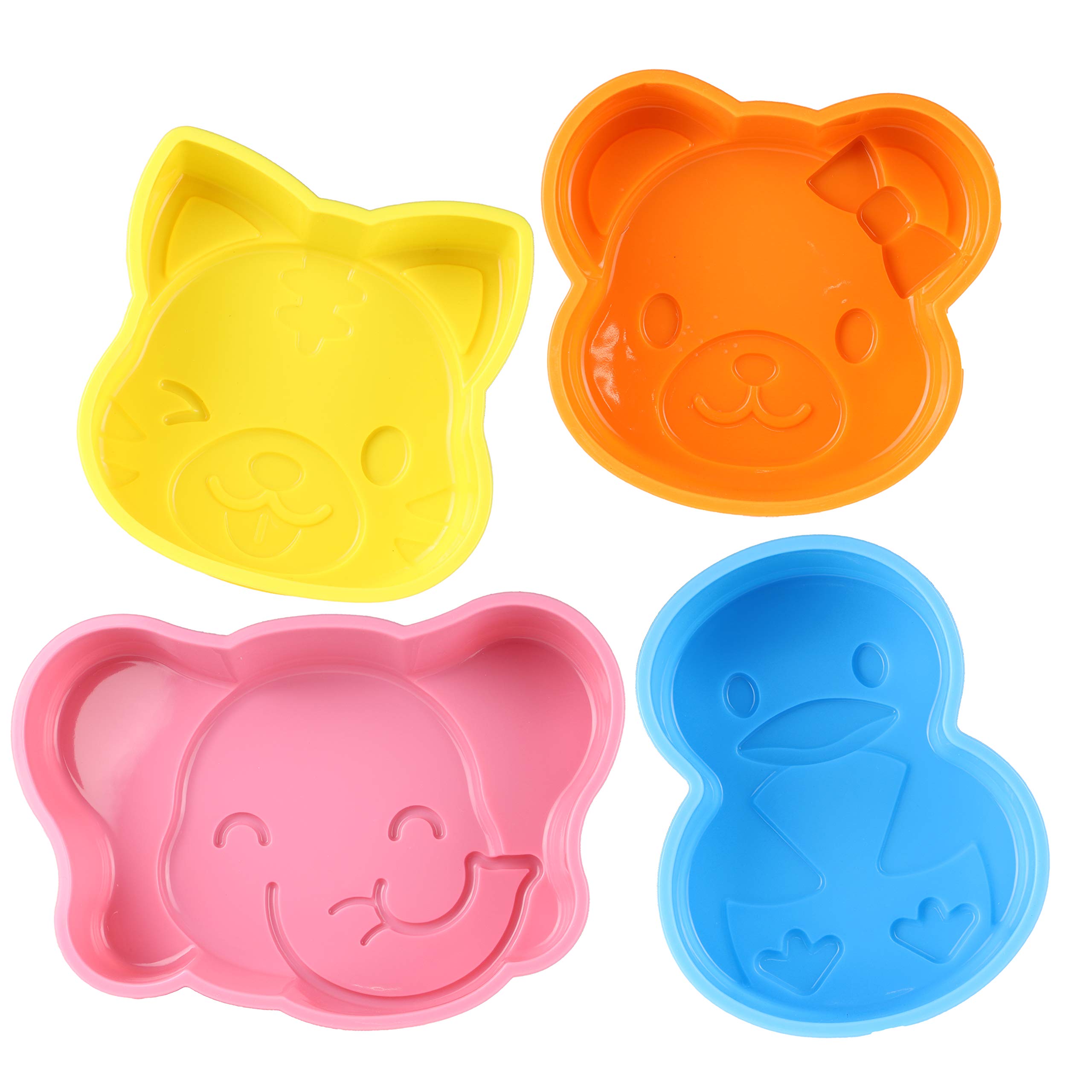 

Pearl Metal Силиконовый Набор Форм для Украшения Торта из 4 штук Привет Рождество День Ручной Работы Набор для Выпечки (Тигр, Слон, Пингвин, Медведь) D-5727 Валентина