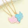 Cross-border New Letters Best Friends Love Stitching Girlfriends Necklace Wing Pendant
