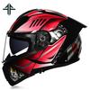 FF Modular Motorcycle Helmet Full Face Flip Up Robot Design Double Visor DOT Approved Motocross Racing Helmet for Men Women