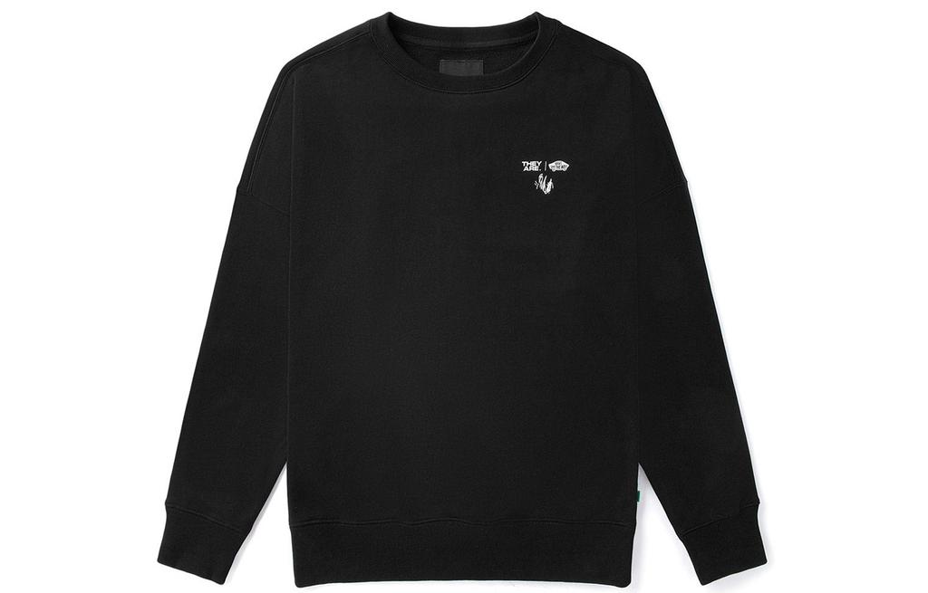 Vans Sweatshirts Unisex Black Crew Neck Moderate Regular VN0A5F5QBLK
