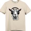 Goat Headphones T Shirt Funny Animal Music Lover Gift DJ Novelty Graphic Tee