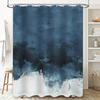 Modern Abstract Blue Shower Curtain Bathroom Decor Waterproof Fabric Available In Different Sizes For Your Space