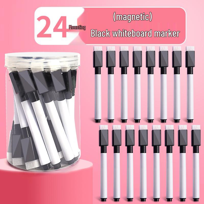 Magnetic Erasable Whiteboard Marker: Water-Based Colored Pen for Children, Crayon & Paintbrush for Drawing and Teaching.