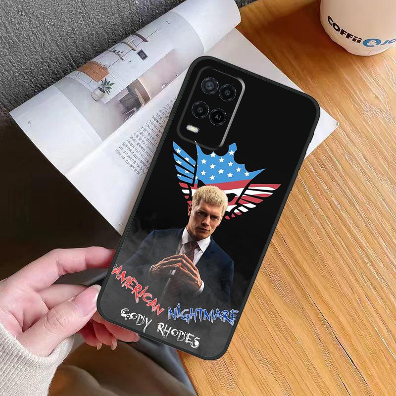 Cody Rhodes Case For Oppo A18 A38 A74 A94 A54 A58 A78 A98 A80 A60 A40 A96 A76 A16 A15 A17 A57 A5 A6 Pro
