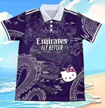 2025 Summer Fashion Casual Sanrio Hello Kitty 3D Breathable Quick Drying Breathable Quick Drying Polo Shirt