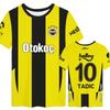 Maglietta da calcio a maniche corte Dzeko Squadra Locale Super Fenerbahce T-shirt Sportiva