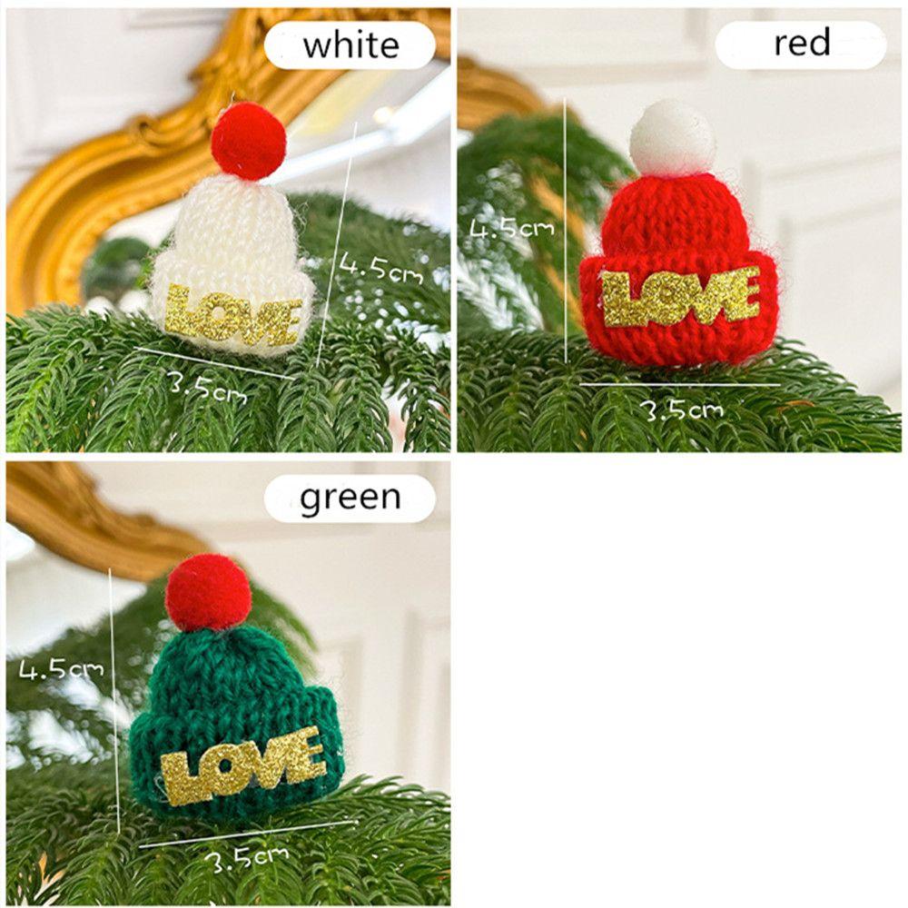 Supplies Christmas  Decoration Santa Claus Hat Woolen Hat Mini Christmas Hat Knitted Finger Hat