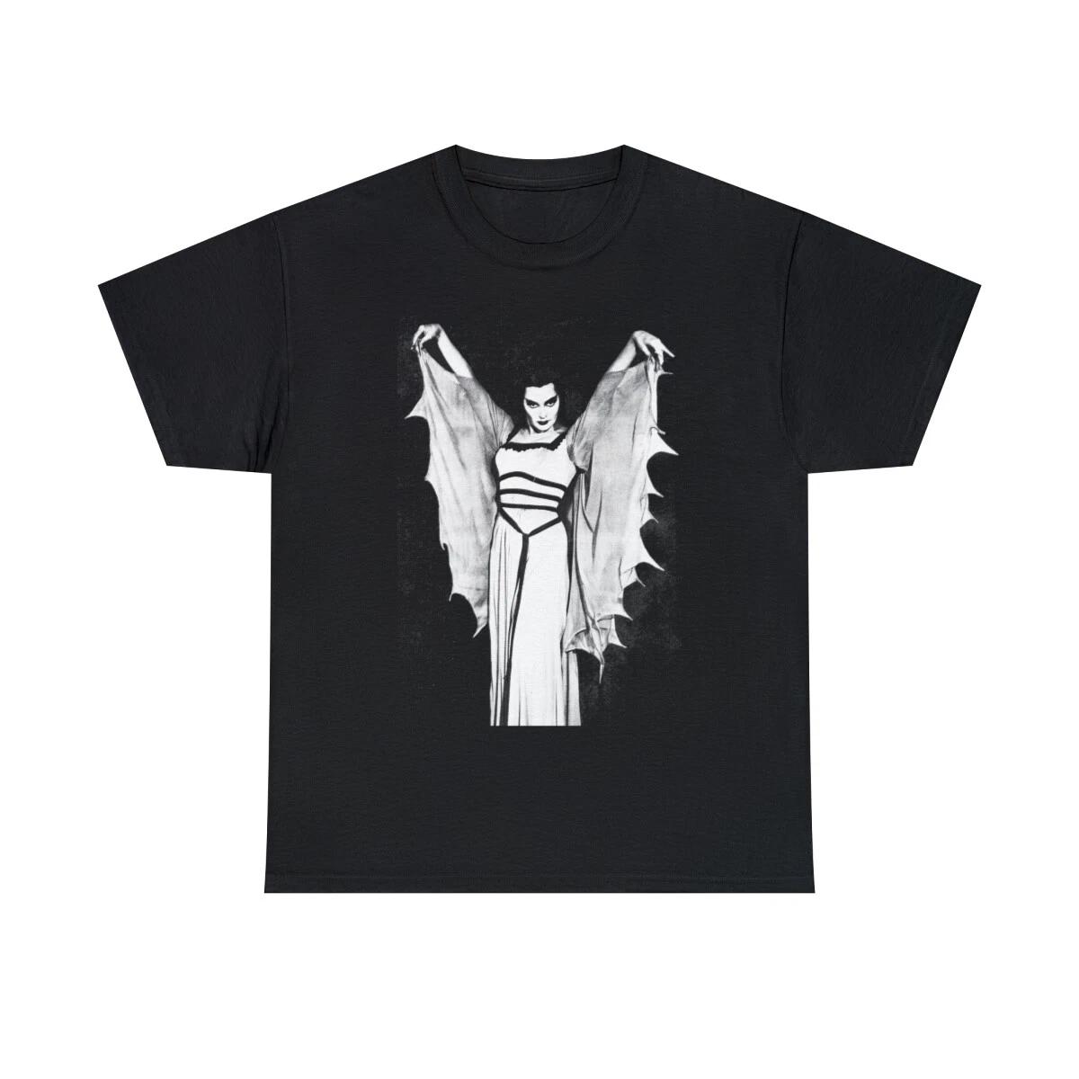 Sexy Lilly Munster in gown Unisex Heavy Cotton Tee XXL