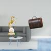 Sculpture Jewelry Organizer Wooden Treasure Chest Figurine Tabletop Ornament Decorative Storage Box