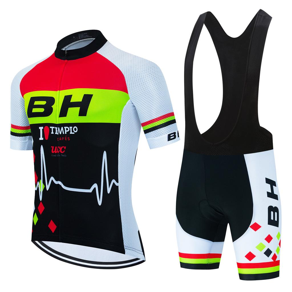 Men's Short-sleeved Cycling Sweatshirt Set New Summer Cycling Suit MTB Breathable, Silicone Cycling Suit 2026 Summer Breathable Cycling Suit Set