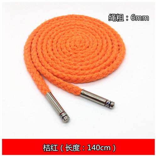 6mm Eight Strand Polyester Cotton Rope For Sports Pants Waist Rope, Clothing Drawstring, Dress Waist Rope, Shoelaces TJ21032