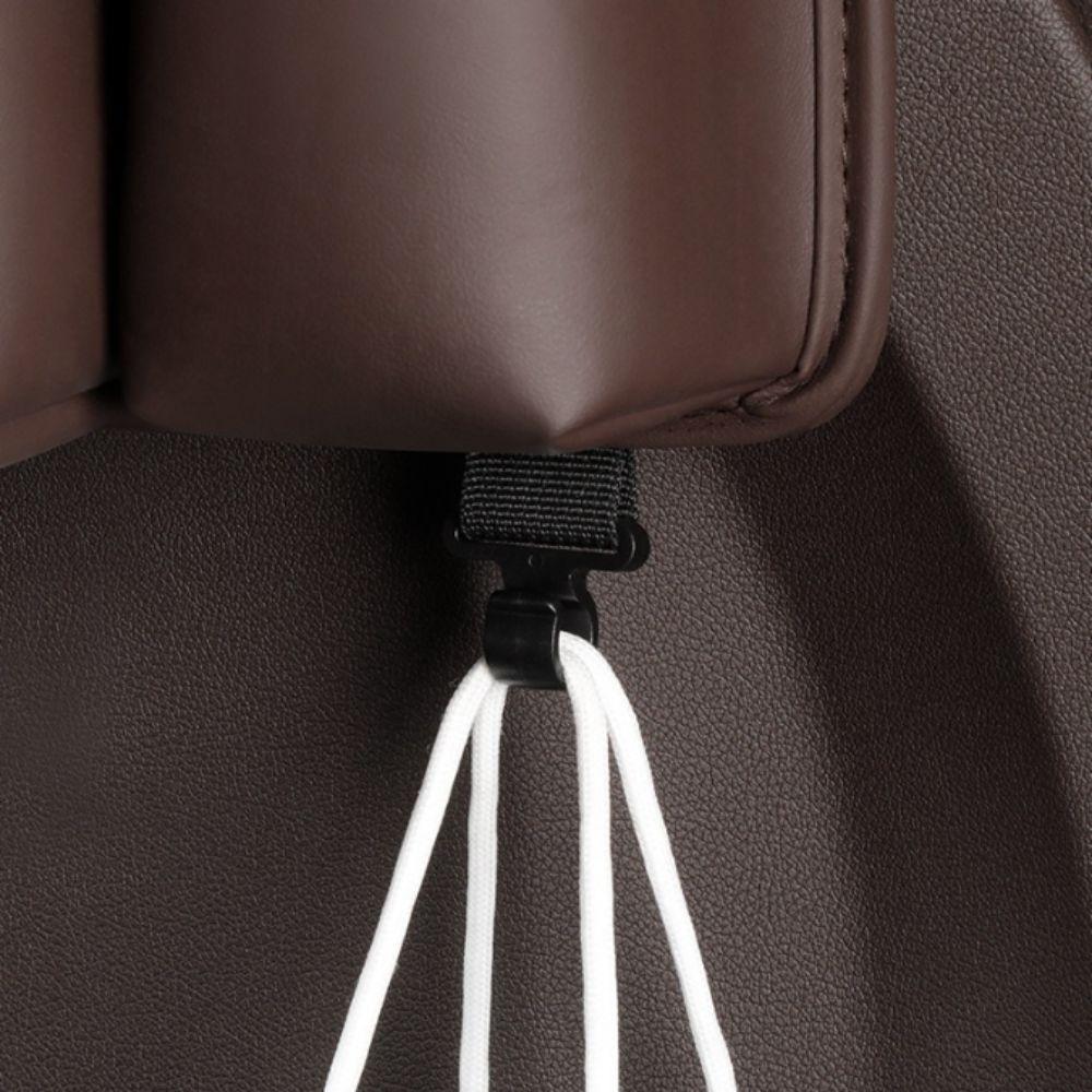 Leather Material Car Back Seat Organizer Car Storage Organizer  Road Trip Essentials