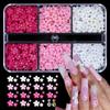 Five-Petal Flower Nail Art Resin Accessories - 6, 12, or 24 Grids