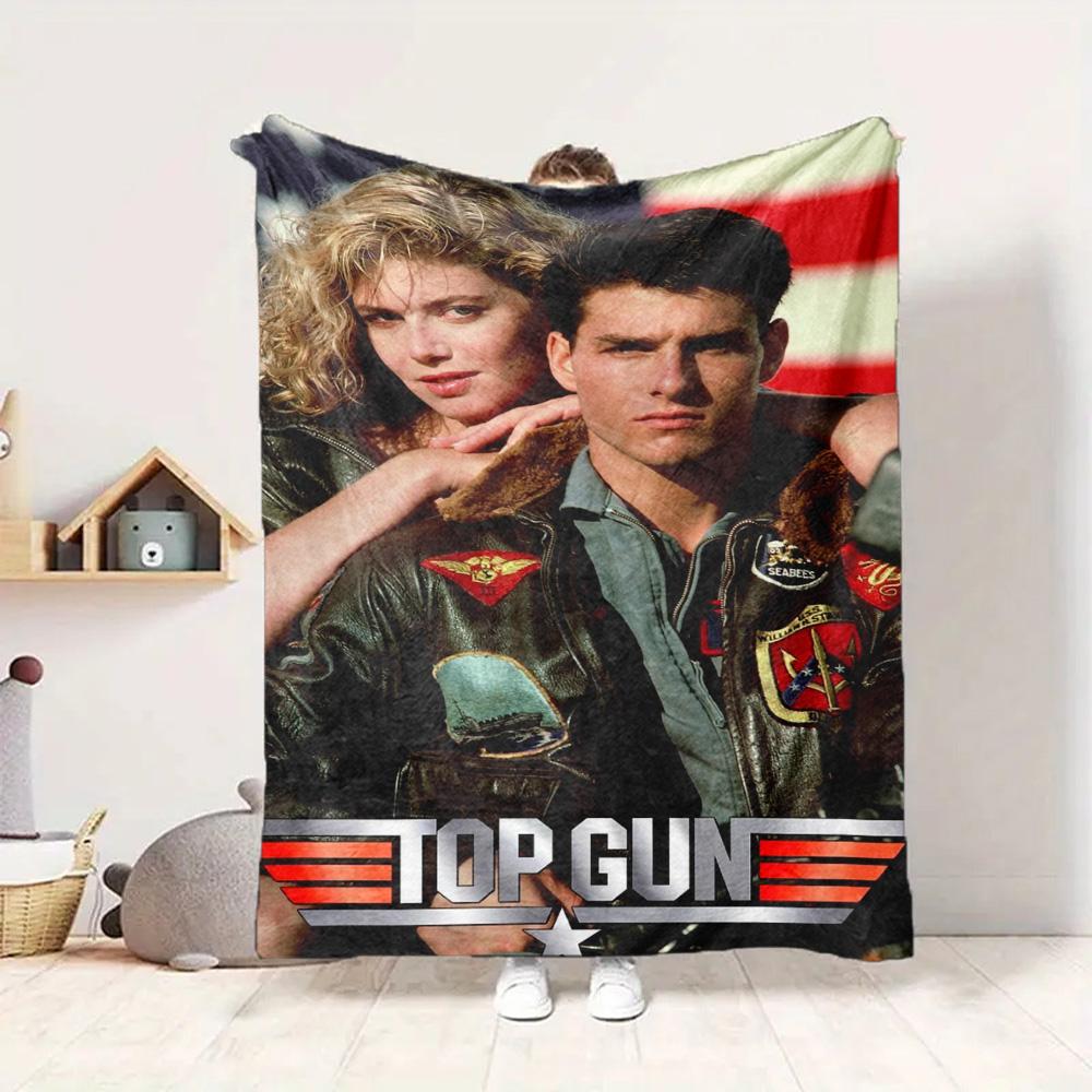 Top Gun Flannel Blanket Throw Blanket Soft Warm Sofa Bed Camping Car home Decor Unique Christmas Gift C930178