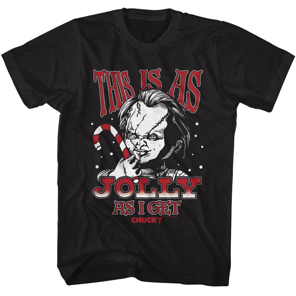 Childs Play Christmas Chucky This Is As Jolly As I Get Men s T Shirt Unisex T-Shirt XXXL