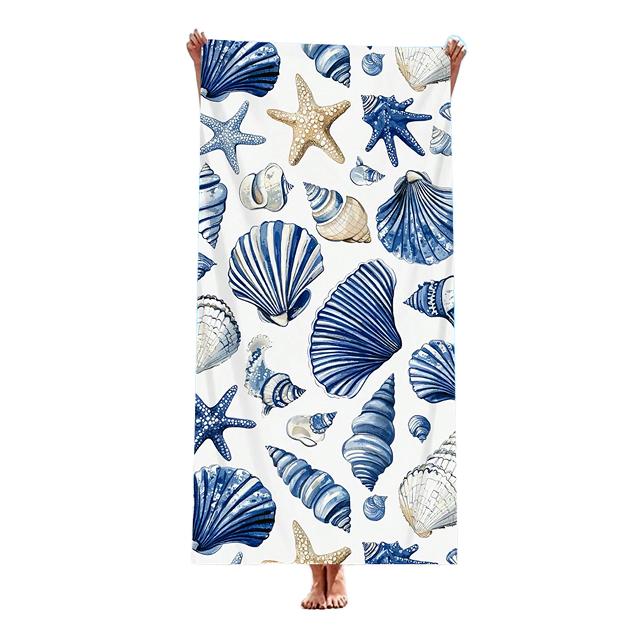 Customized Printed Sublimation Microfiber Quick Dry Sand Free Oversized Beach Towel with Logo Bath Towel for Travel