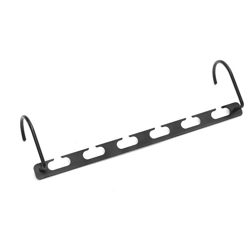 1pcs 37cm Multifunctional Space Saving Metal Hangers with Magic Hook 6 Hole Clothing Wardrobe Organize Hanger Holder