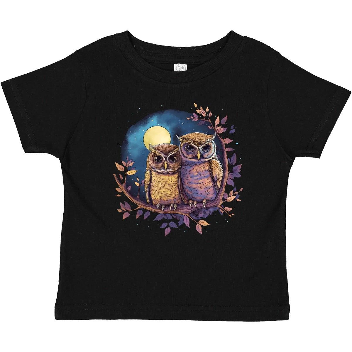 

Inktastic Starry Night Owls Baby T-Shirt Skies Magical Serene Forest Adventure 130