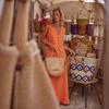 Women's  Summer Cotton Linen Vest Maxi Skirt Two Piece Set Casual Outfit, European American Style Casual Matching Suit