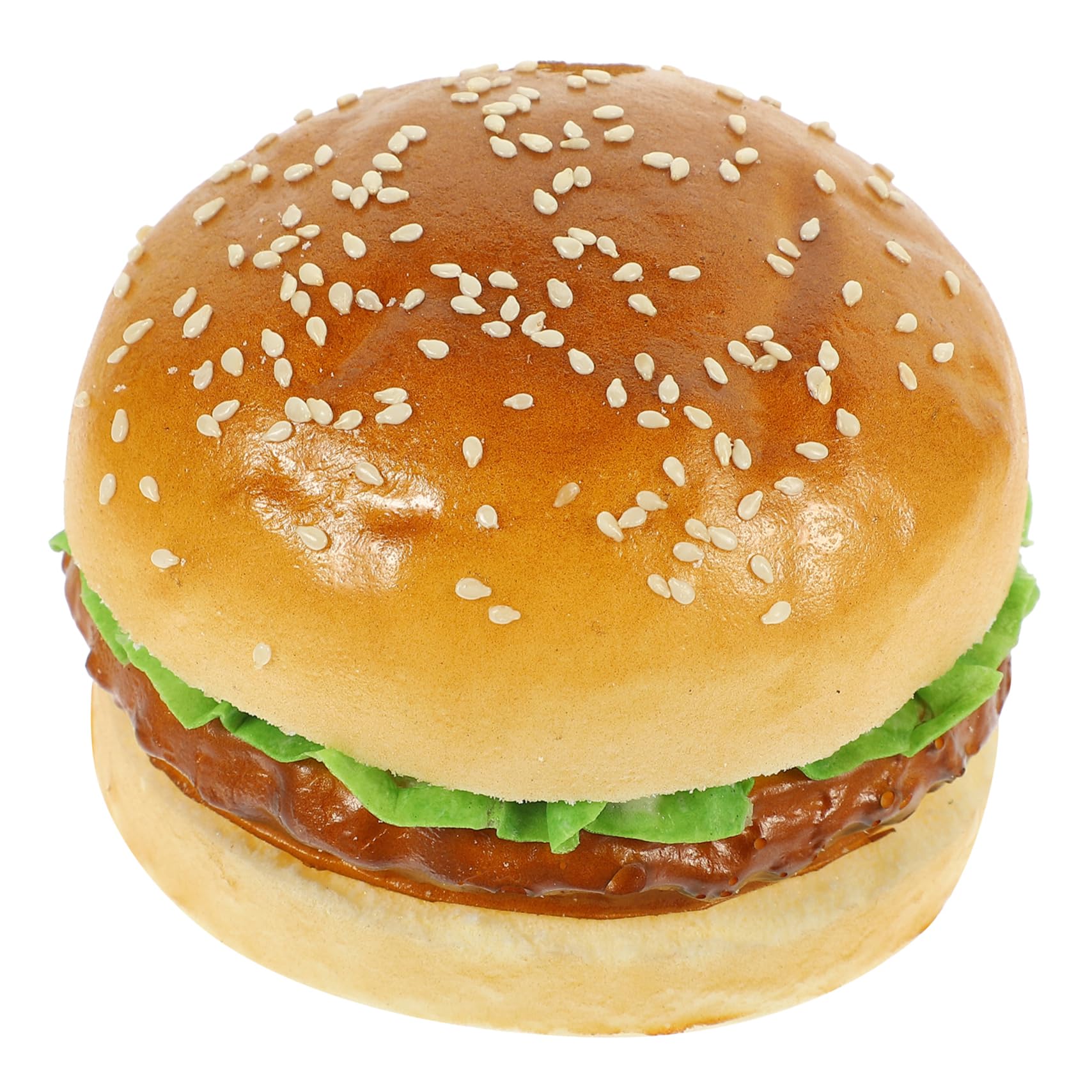 SAFIGLE Artificial Hamburger Soft Photo Educational Kitchen Shopping Mall Use Model, Large, Touch, Durable, Prop, Children s Material, Decoration,