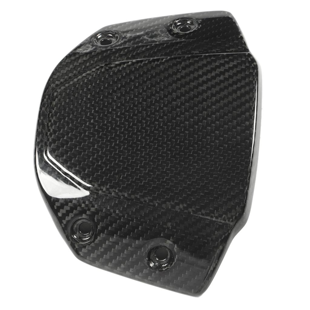 Motorcycle Front Windshield Windscreen Glossy Carbon Fiber Airflow Wind Deflector Shield Protector